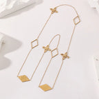 Diamond Clover Stainless Steel Chain