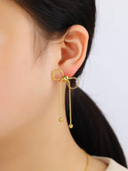 Stainless Steel Bow Knot Earrings Fashionable Gift