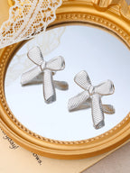 Hot Sale Stainless Steel Bow Stud Earrings