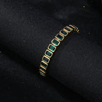 2025 Colorful cz baguette bracelet