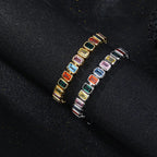 2025 Colorful cz baguette bracelet