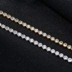 Round Bezel Setting Tennis Chain