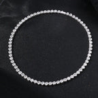 Round Bezel Setting Tennis Chain