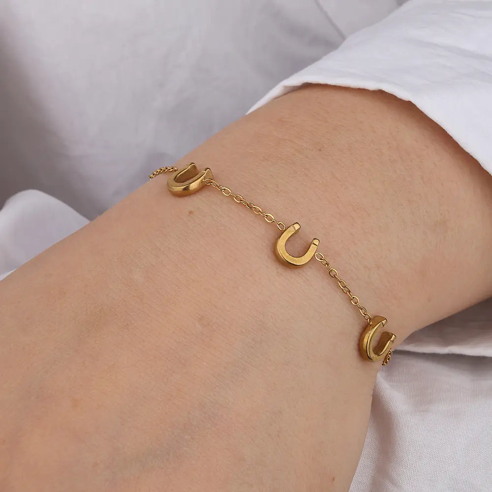Stainless Steel Tarnish Free Heart Shape Bracelet