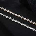 Plum blossom tennis chain