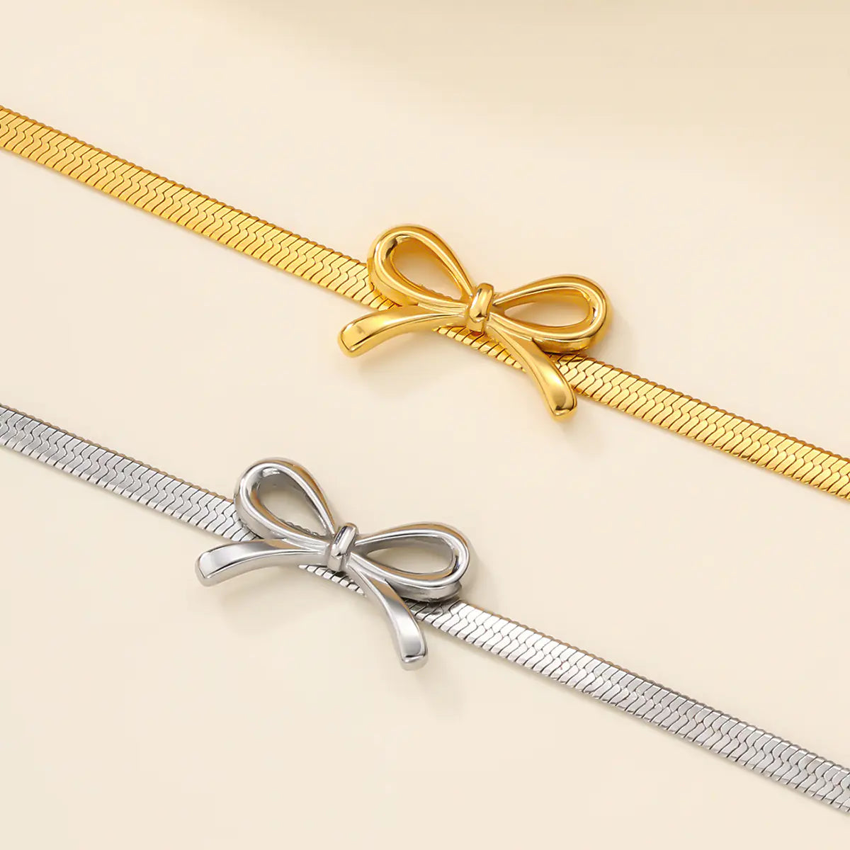 316L Stainless Steel Butterfly Bow Necklaces