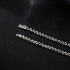 5mm Slanted Waterdrop Tennis Chain Necklace