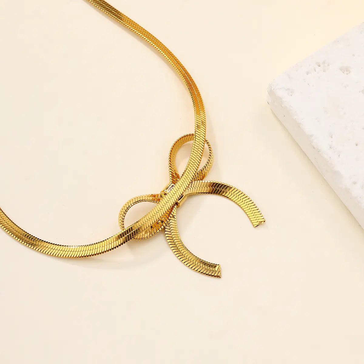 Stainless Steel Snake Butterfly Bow Ajustable Ankle