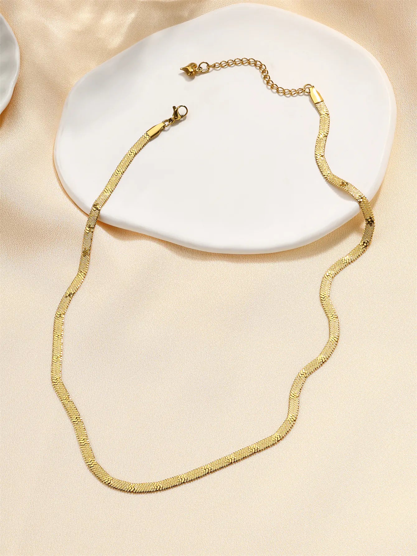 Stainless Steel Waterproof Non Tarnish Snake Necklace