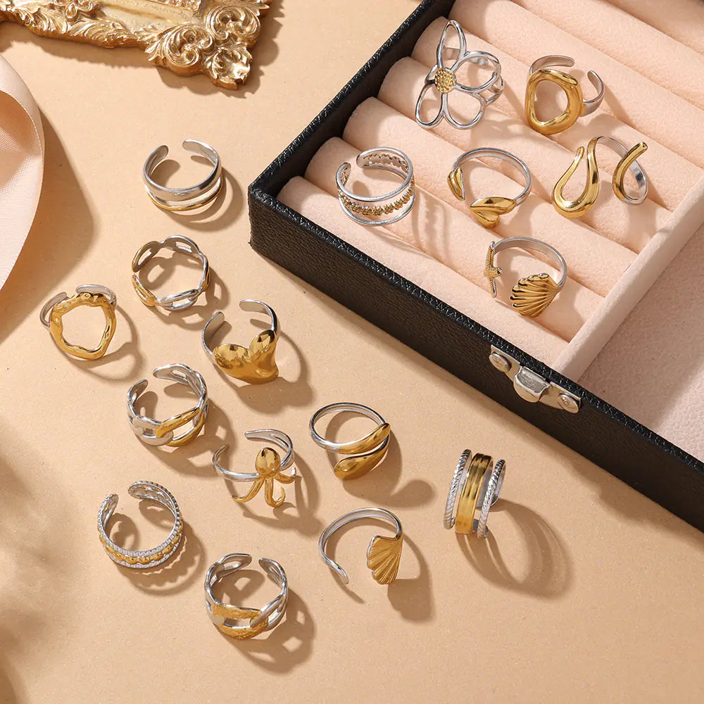 New Arrival Stainless Steel Adjustable Ring
