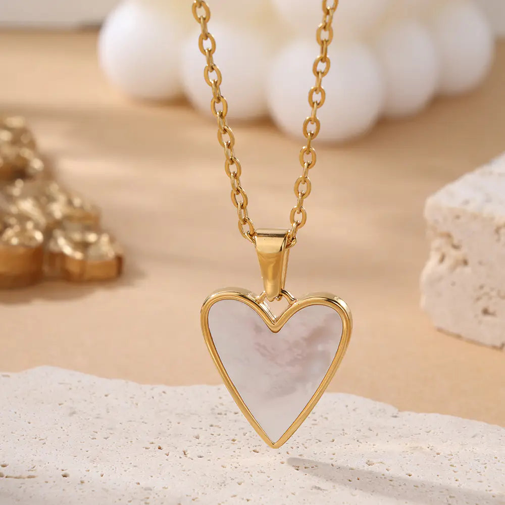 Stainless Steel Waterproof Heart Pendant
