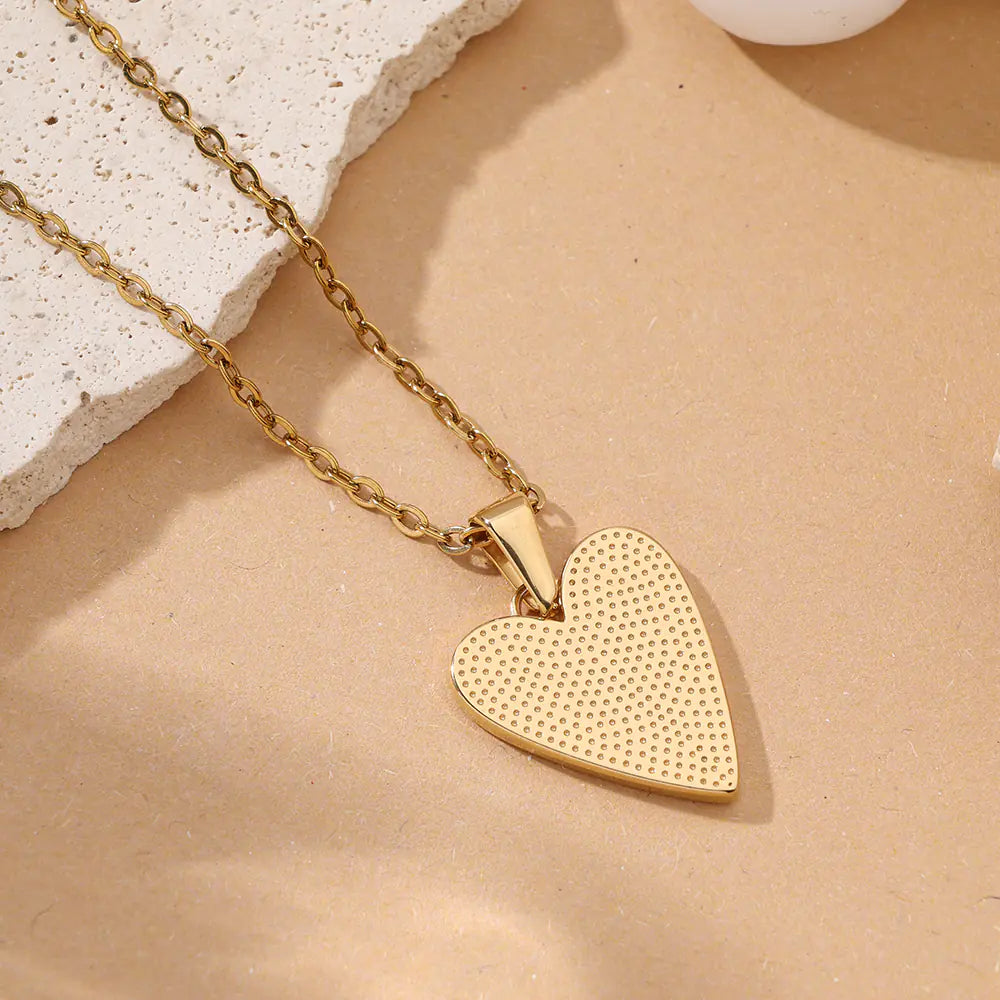 Stainless Steel Waterproof Heart Pendant