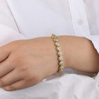 New Fashion 8mm Brass CZ Bracelets