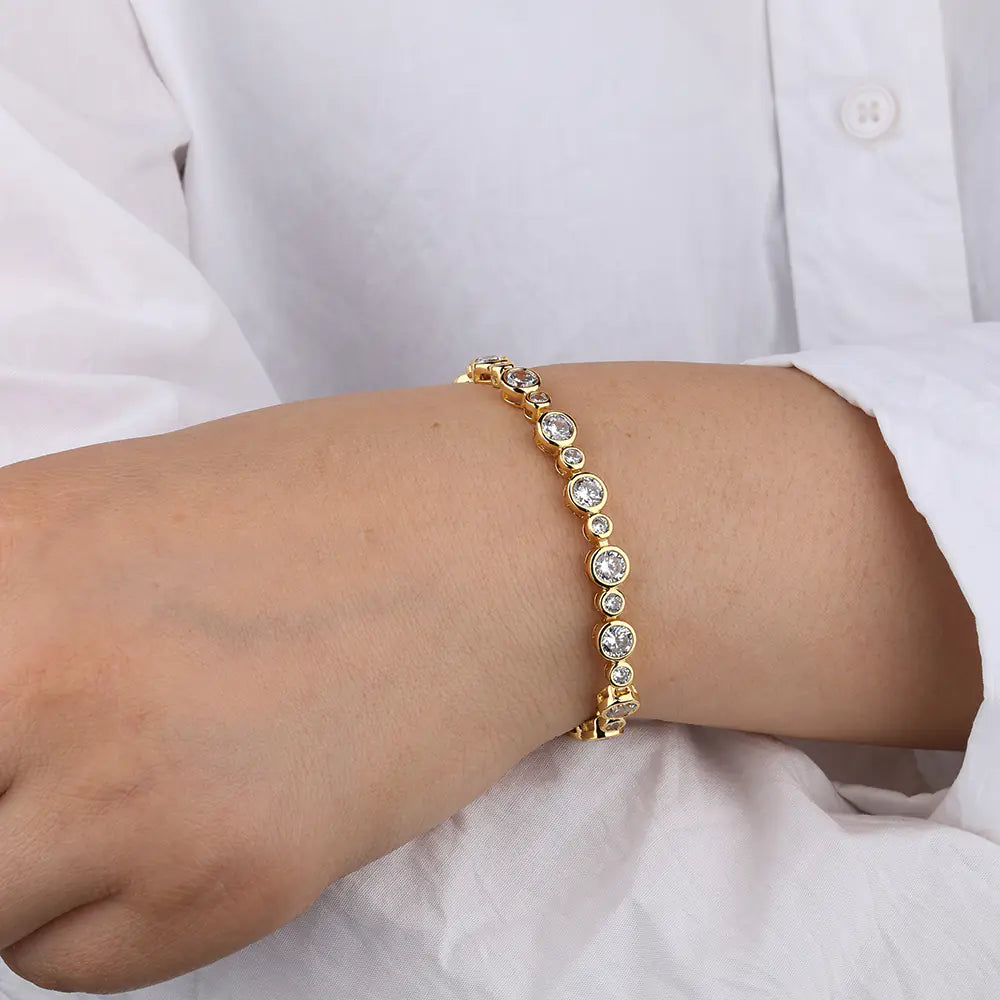 Sustainable Luxury 6mm Round-shaped Tennis Bracelet