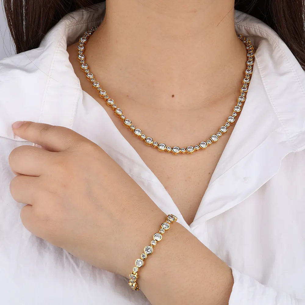 Sustainable Luxury 6mm Round-shaped Tennis Bracelet