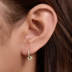 Light Luxury 925 Silver CZ Hoop Earrings