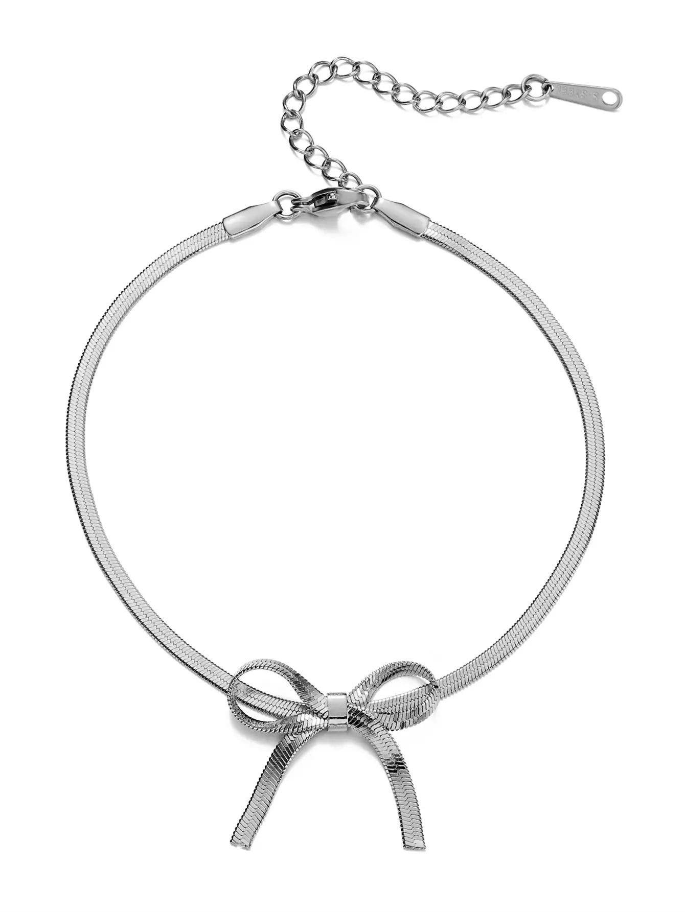 Stainless Steel Snake Butterfly Bow Ajustable Ankle