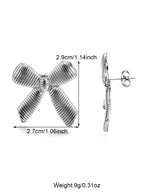 Hot Sale Stainless Steel Bow Stud Earrings