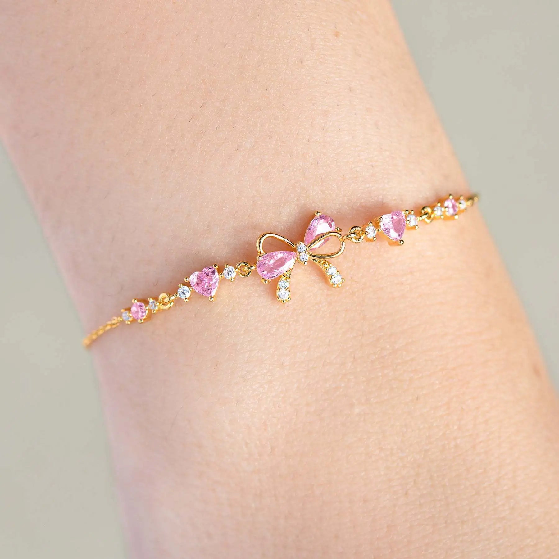 Bowknot Love CZ Women’s Bracelet