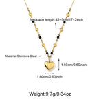 Stainless Steel Two Tone Heart Women Chain