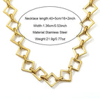 Stainless Steel Hollow Square Link Chain