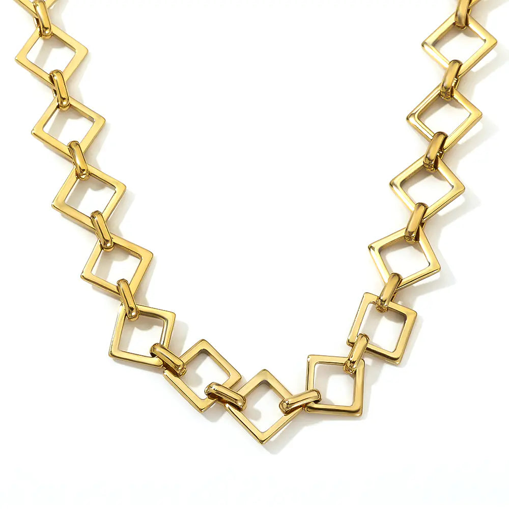 Stainless Steel Hollow Square Link Chain