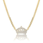 New Style Crown-Shaped Zircon Necklace