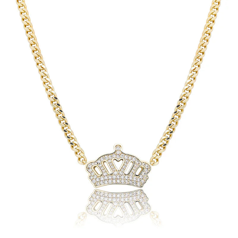 New Style Crown-Shaped Zircon Necklace