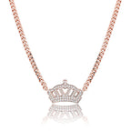 New Style Crown-Shaped Zircon Necklace