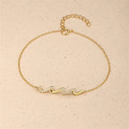 925 Silver Wave Diamond Bracelet