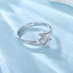 S925 Sterling Silver Open Adjustable Ring