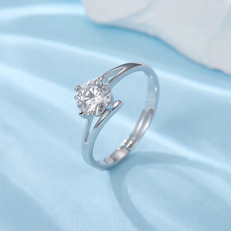 S925 Sterling Silver Open Adjustable Ring