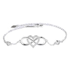 S925 heart number 8 bracelet