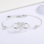 S925 heart number 8 bracelet