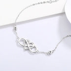S925 heart number 8 bracelet