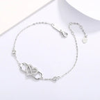 S925 heart number 8 bracelet