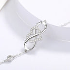 S925 heart number 8 bracelet