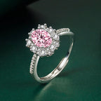 Luxurious and Elegant Dazzling Zircon Copper Open Ring