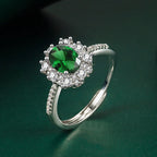 Luxurious and Elegant Dazzling Zircon Copper Open Ring