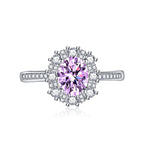 Luxurious and Elegant Dazzling Zircon Copper Open Ring