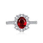 Luxurious and Elegant Dazzling Zircon Copper Open Ring