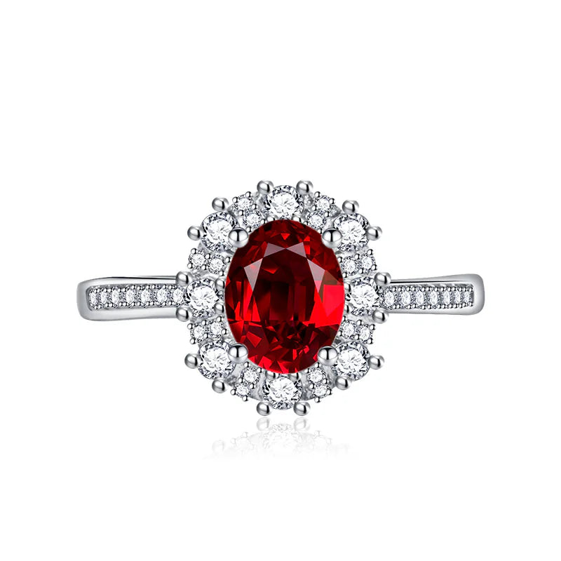 Luxurious and Elegant Dazzling Zircon Copper Open Ring
