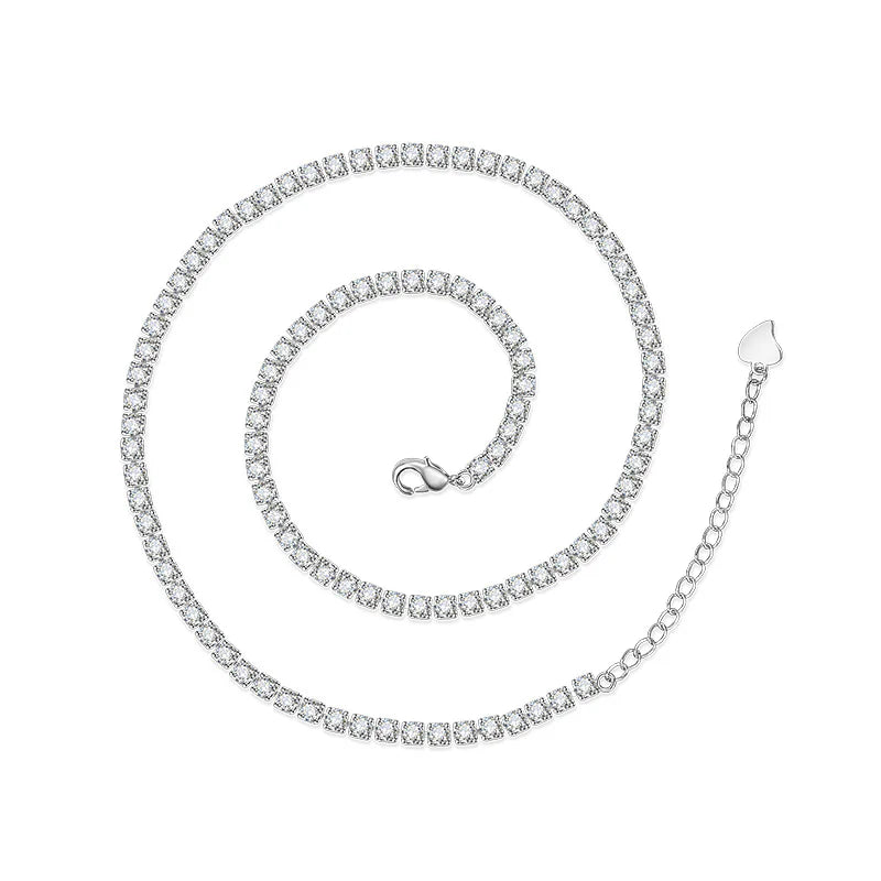 3mm Brass Colorful CZ Mirco Tennis Chain