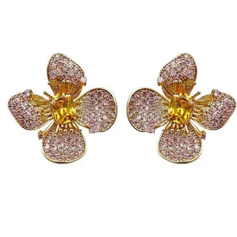 Exquisite women’s petal earrings