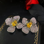 Exquisite women’s petal earrings