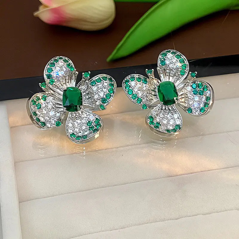 Exquisite women’s petal earrings