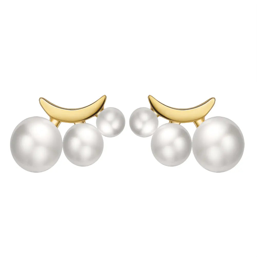 S925 Natural Baroque Pearl Earrings