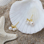S925 Natural Baroque Pearl Earrings