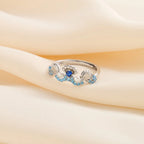 Freshwater Pearl Zircon Open S925 Ring