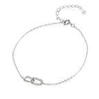 S925 sterling silver Mobius ring bracelet